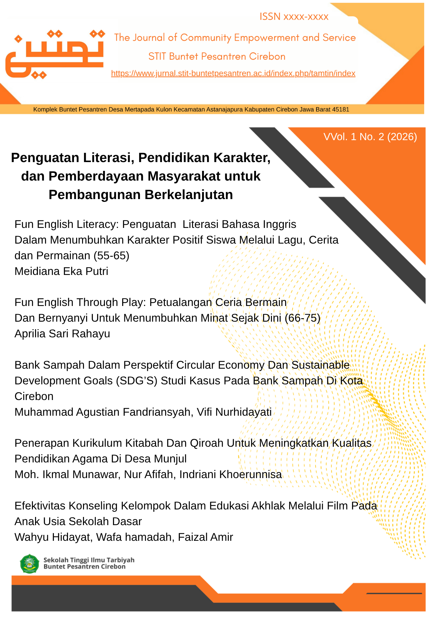 					View Vol. 1 No. 2 (2026): Penguatan Literasi, Pendidikan Karakter, dan Pemberdayaan Masyarakat untuk Pembangunan Berkelanjutan
				